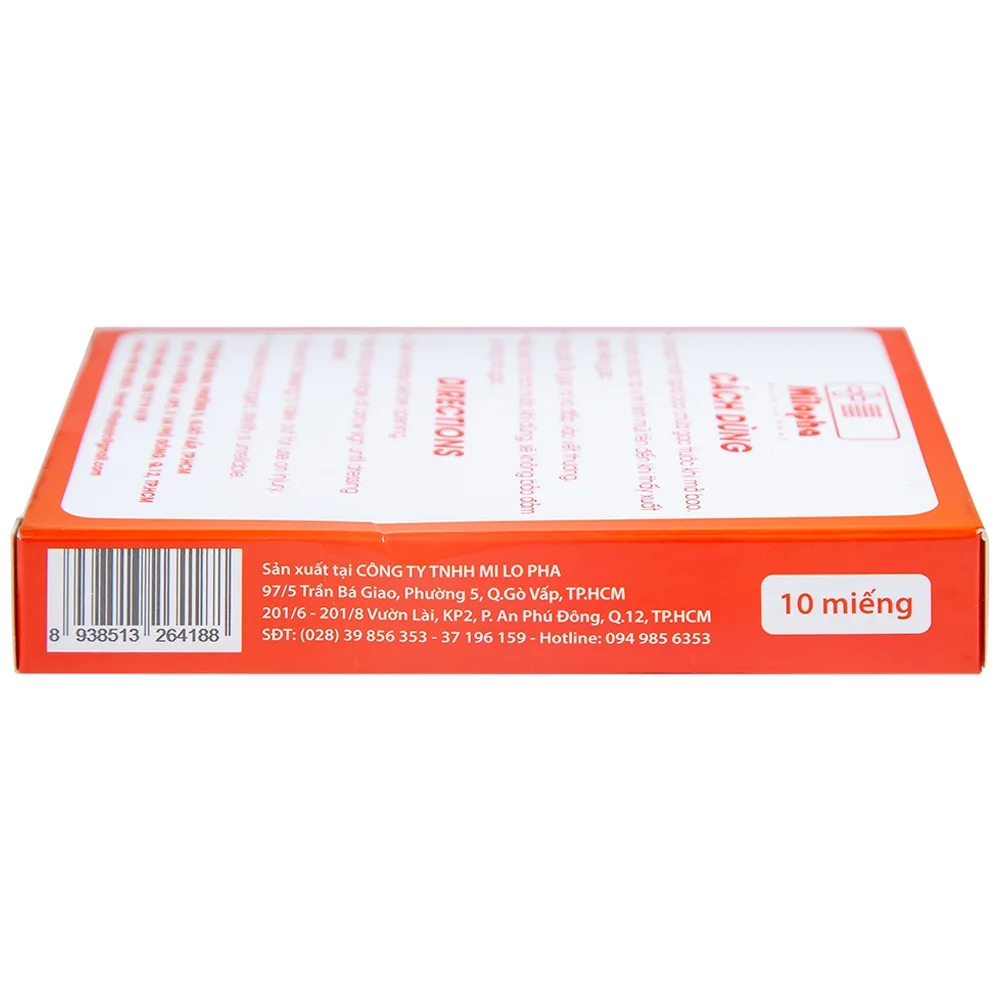 Hình ảnh Gạc tiệt trùng Vaseline Petrolatum Gauze Milovas đắp vào vết thương bỏng, da bị khô nứt (10 miếng)