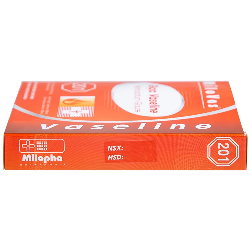 Hình ảnh Gạc tiệt trùng Vaseline Petrolatum Gauze Milovas đắp vào vết thương bỏng, da bị khô nứt (10 miếng)