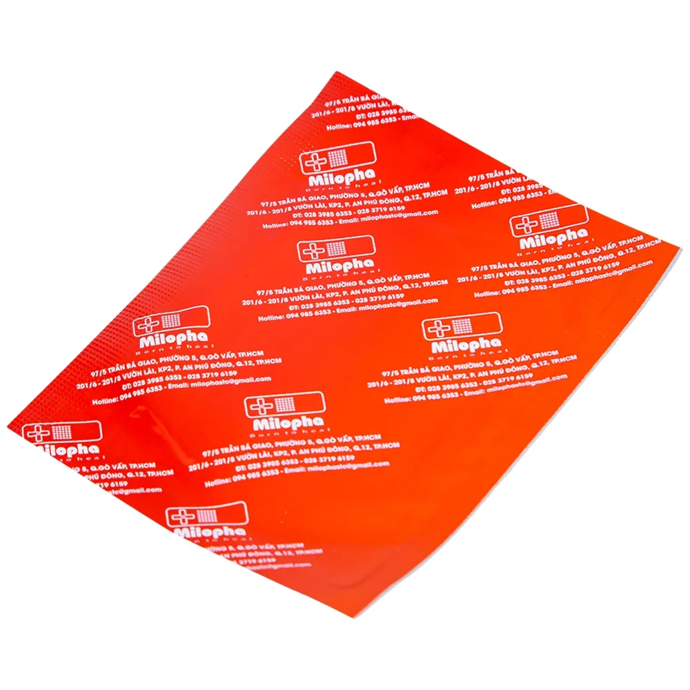 Hình ảnh Gạc tiệt trùng Vaseline Petrolatum Gauze Milovas đắp vào vết thương bỏng, da bị khô nứt (10 miếng)