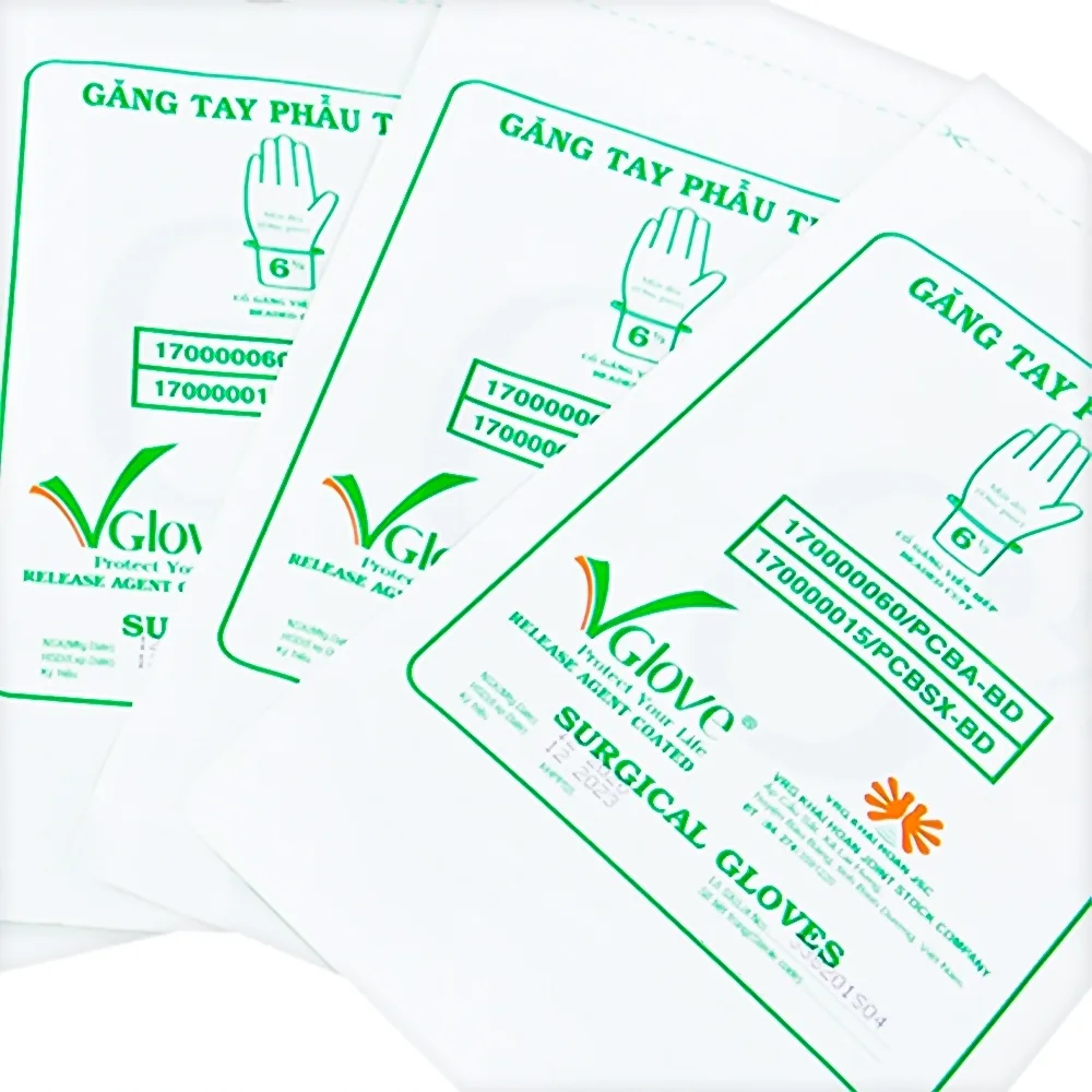 Hình ảnh Găng tay phẫu thuật Surgical Gloves 6.5 VGlove tránh lây truyền bệnh trong quá trình khám (1 đôi)