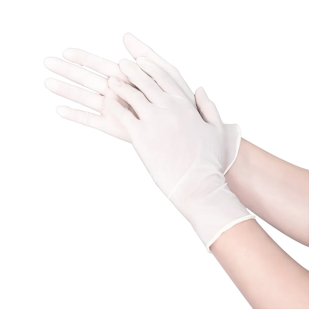 Hình ảnh Găng tay cao su y tế không bột Size M Polymer Latex Asap Powder Free Examination Gloves (100 cái)