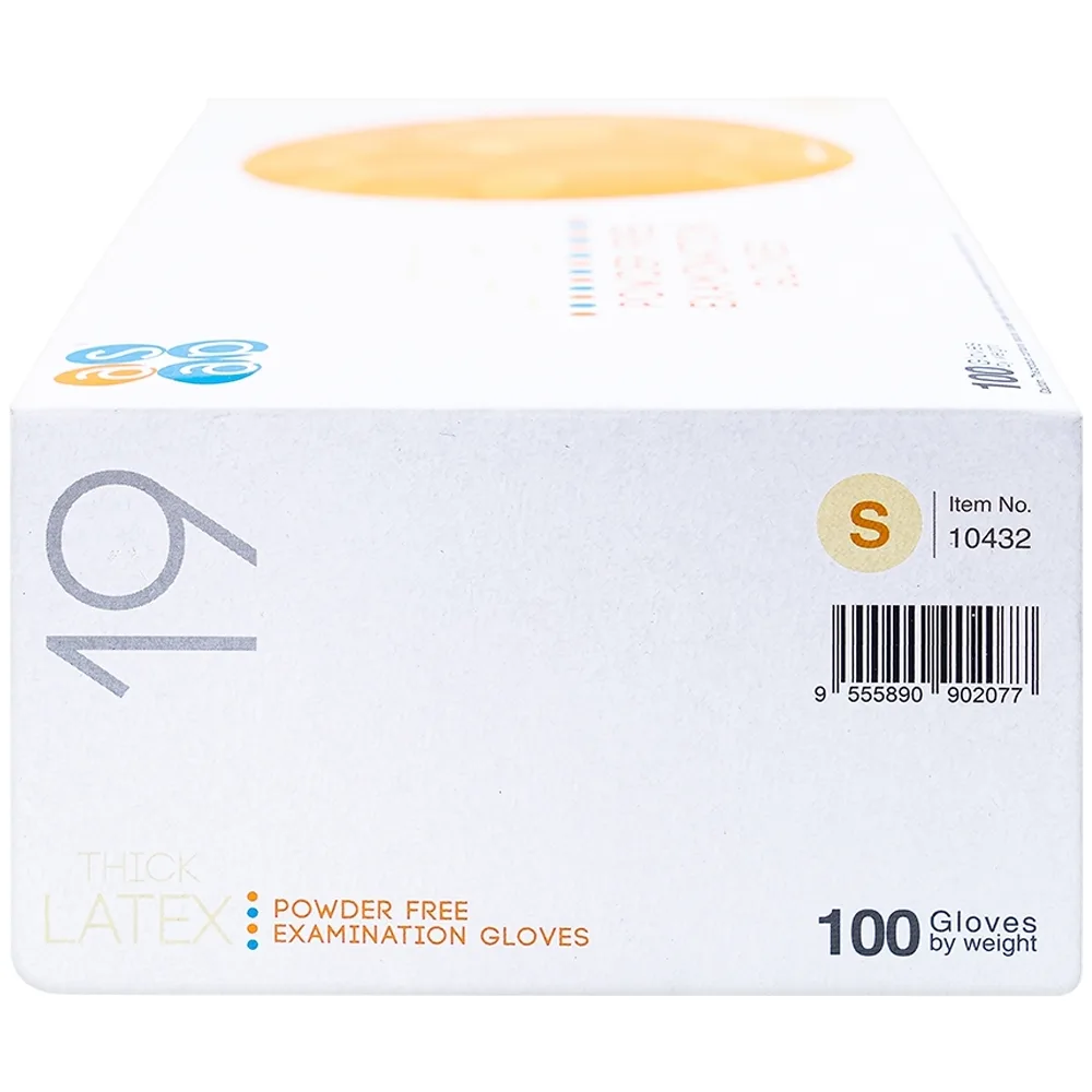 Hình ảnh Găng tay cao su y tế không bột Size S Polymer Latex Asap Powder Free Examination Gloves (100 cái)