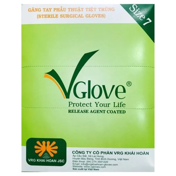 Hình ảnh Găng tay phẫu thuật Surgical Gloves 7 VGlove tránh lây truyền bệnh trong quá trình khám (1 đôi)
