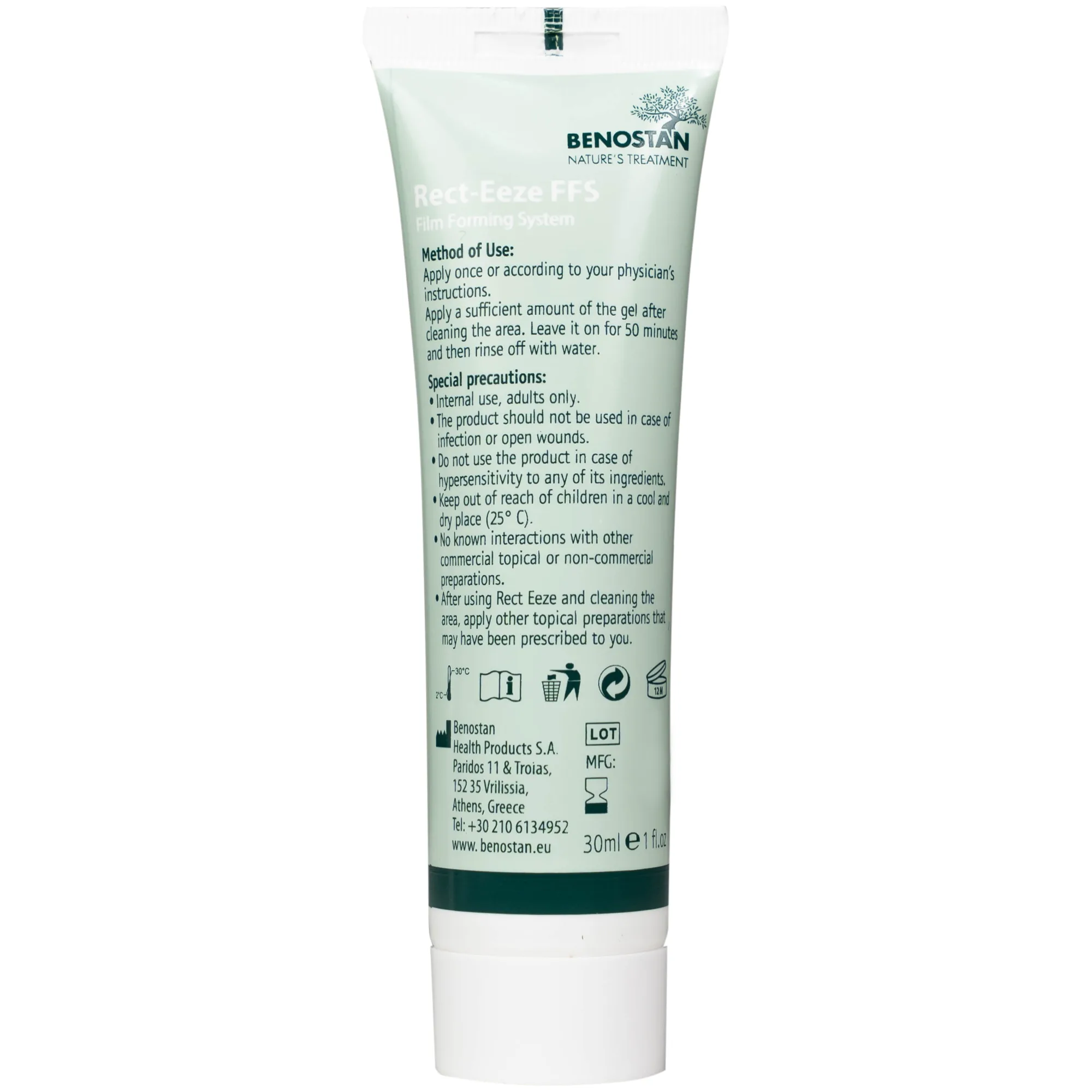 Hình ảnh Kem bôi hậu môn Benostan 30ml giảm khô và kích ứng niêm mạc hậu môn