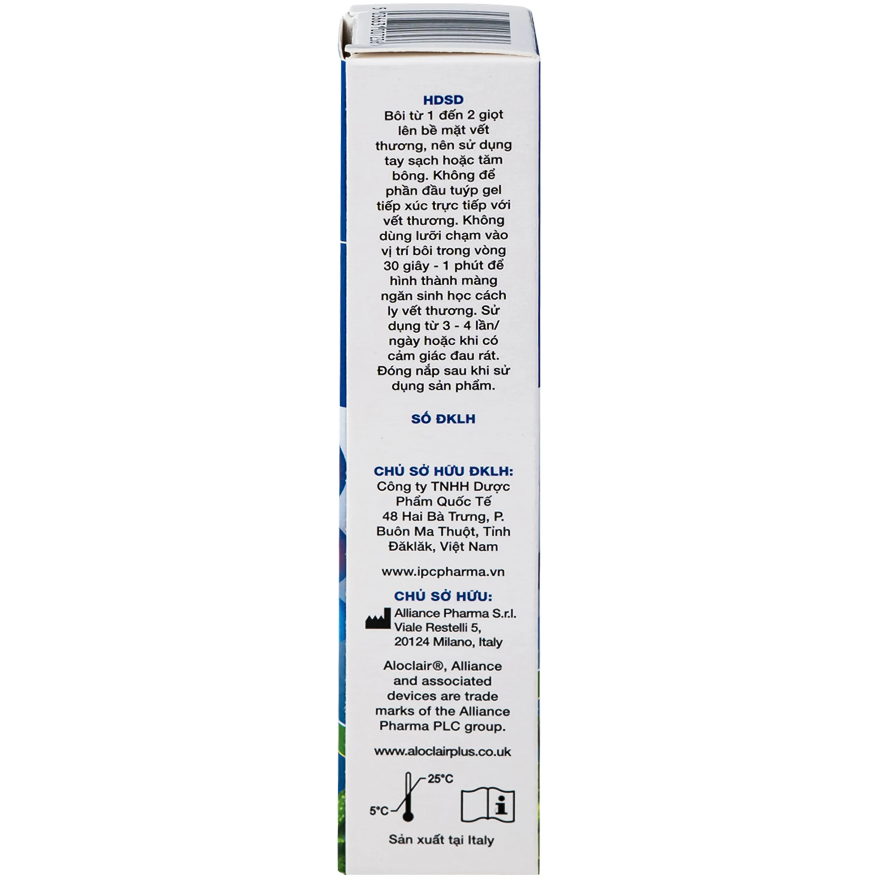 Hình ảnh Gel bôi miệng Aloclair Plus Alliance 8ml giảm nhiệt miệng, tay chân miệng cho mọi lứa tuổi