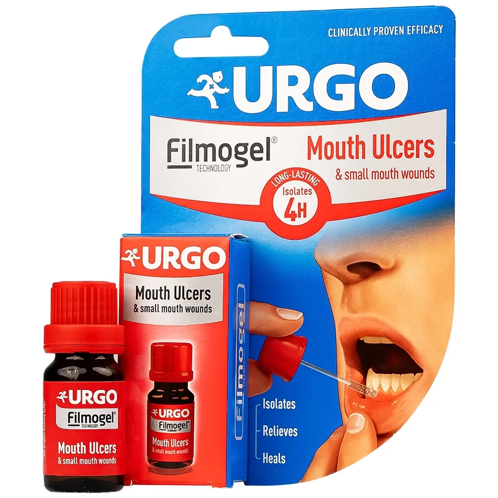 Hình ảnh Gel bôi miệng Urgo Mouth Ulcers 6ml hỗ trợ trị nhiệt miệng, loét miệng