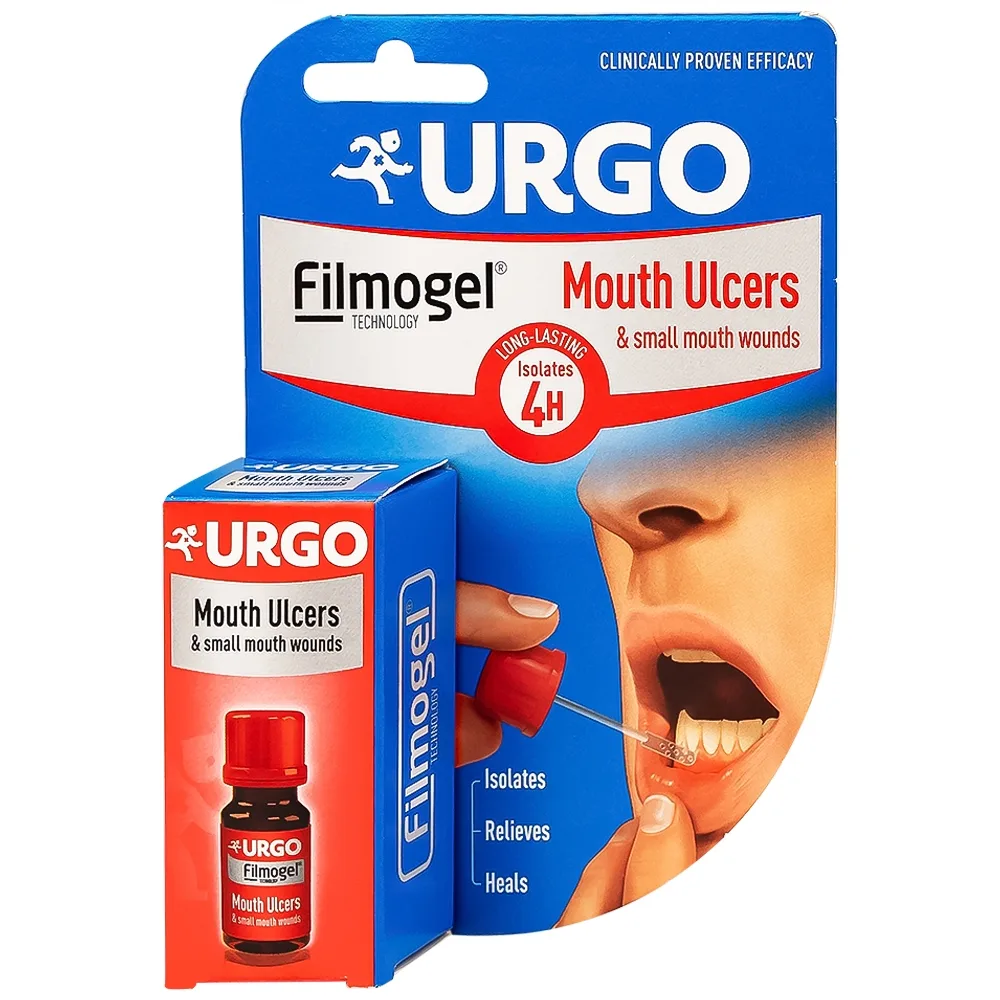 Hình ảnh Gel bôi miệng Urgo Mouth Ulcers 6ml hỗ trợ trị nhiệt miệng, loét miệng