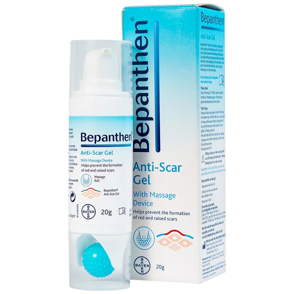 Hình ảnh Gel trị sẹo Bepanthen Anti-Scar ngăn ngừa hình thành sẹo đỏ và sẹo lồi (20g)