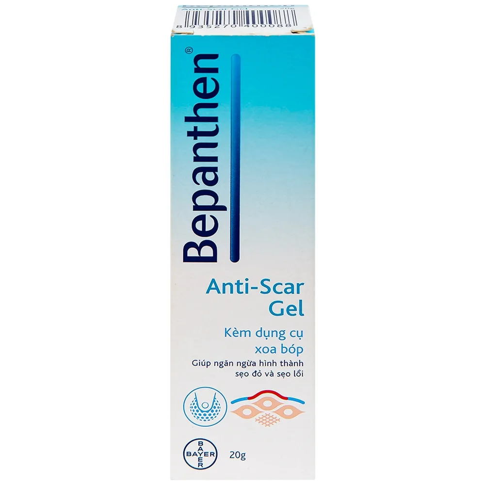 Hình ảnh Gel trị sẹo Bepanthen Anti-Scar ngăn ngừa hình thành sẹo đỏ và sẹo lồi (20g)