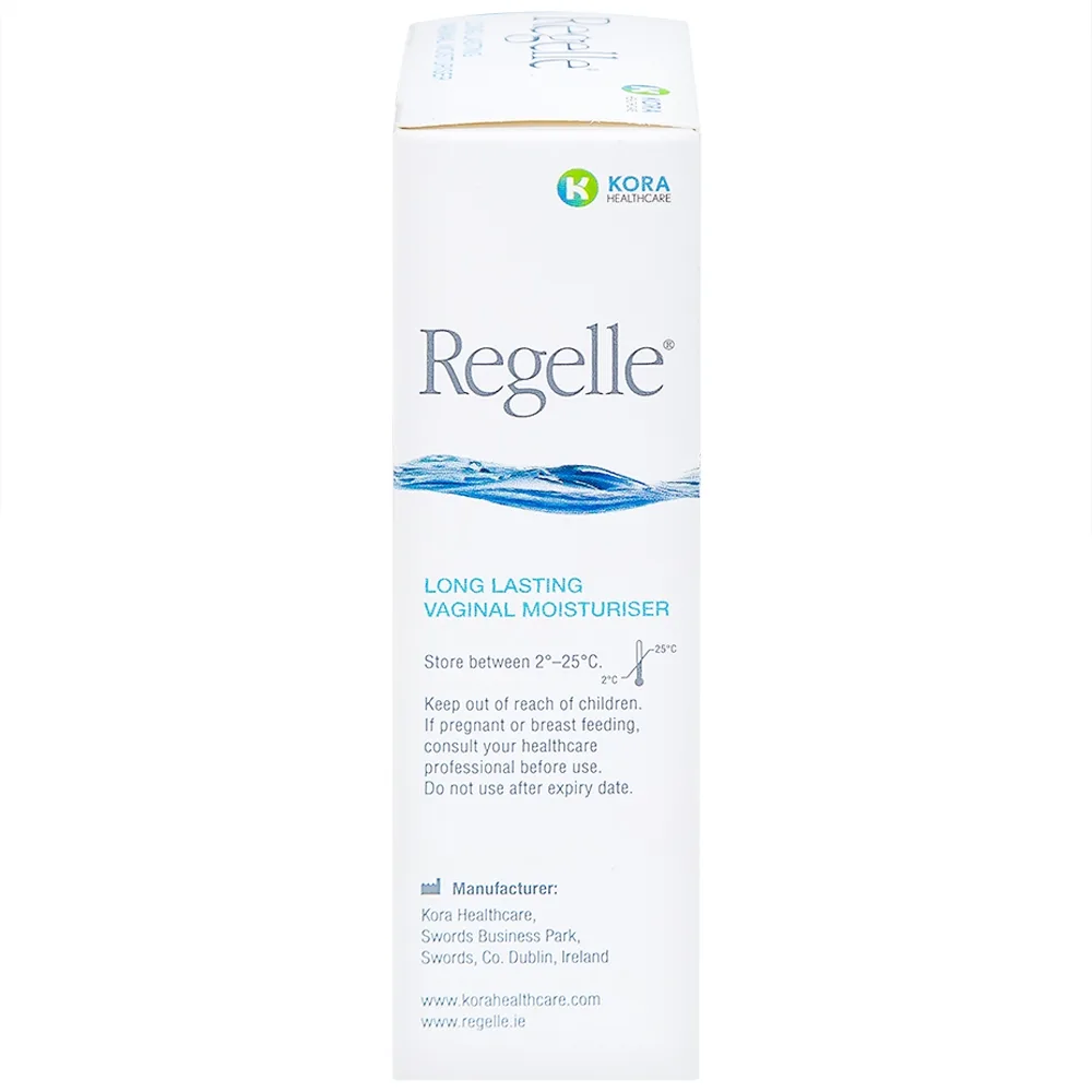 Hình ảnh Gel đặt giữ ẩm âm đạo Regelle Kora Healthcare 6.5g cải thiện khô, đau âm đạo (6 tuýp)
