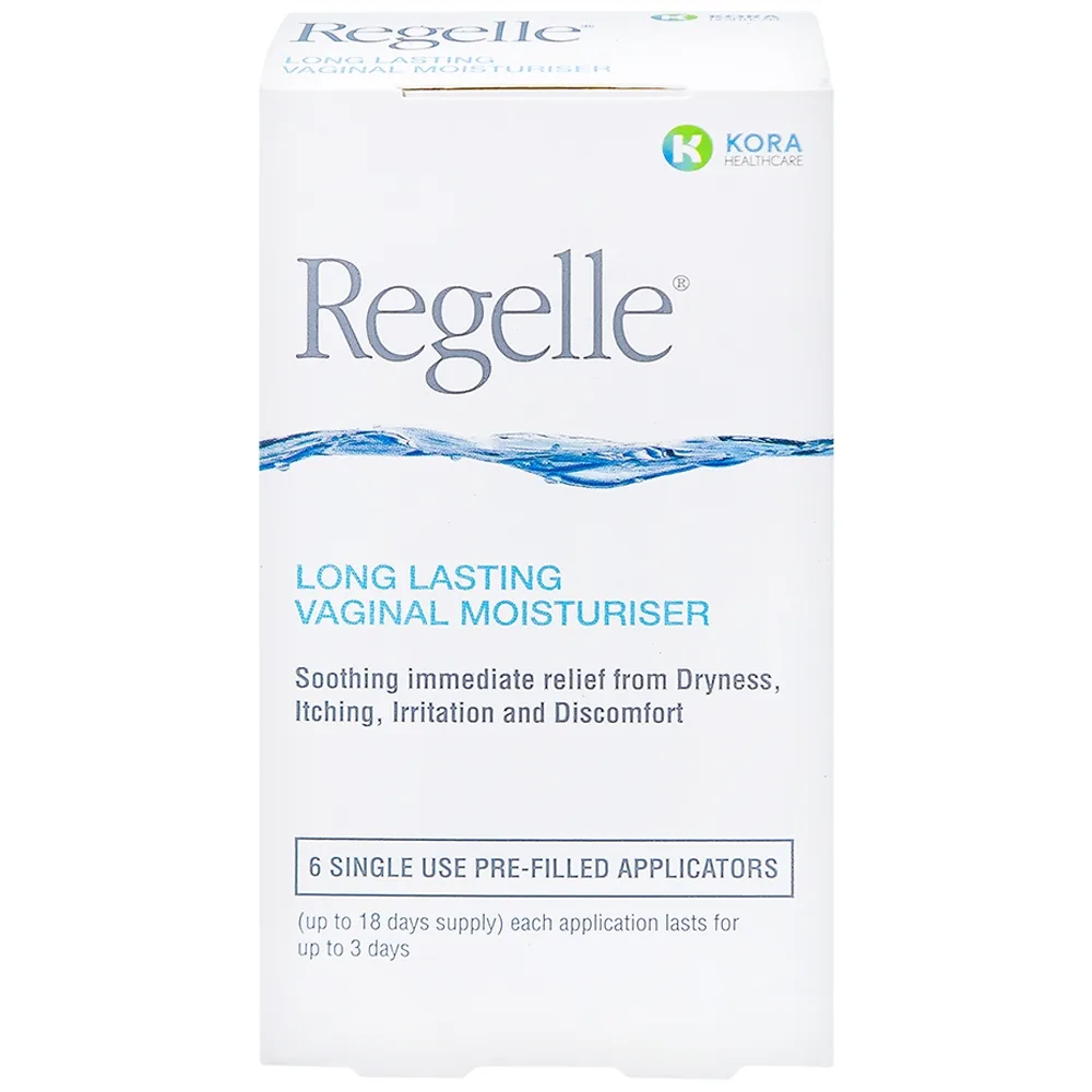 Hình ảnh Gel đặt giữ ẩm âm đạo Regelle Kora Healthcare 6.5g cải thiện khô, đau âm đạo (6 tuýp)