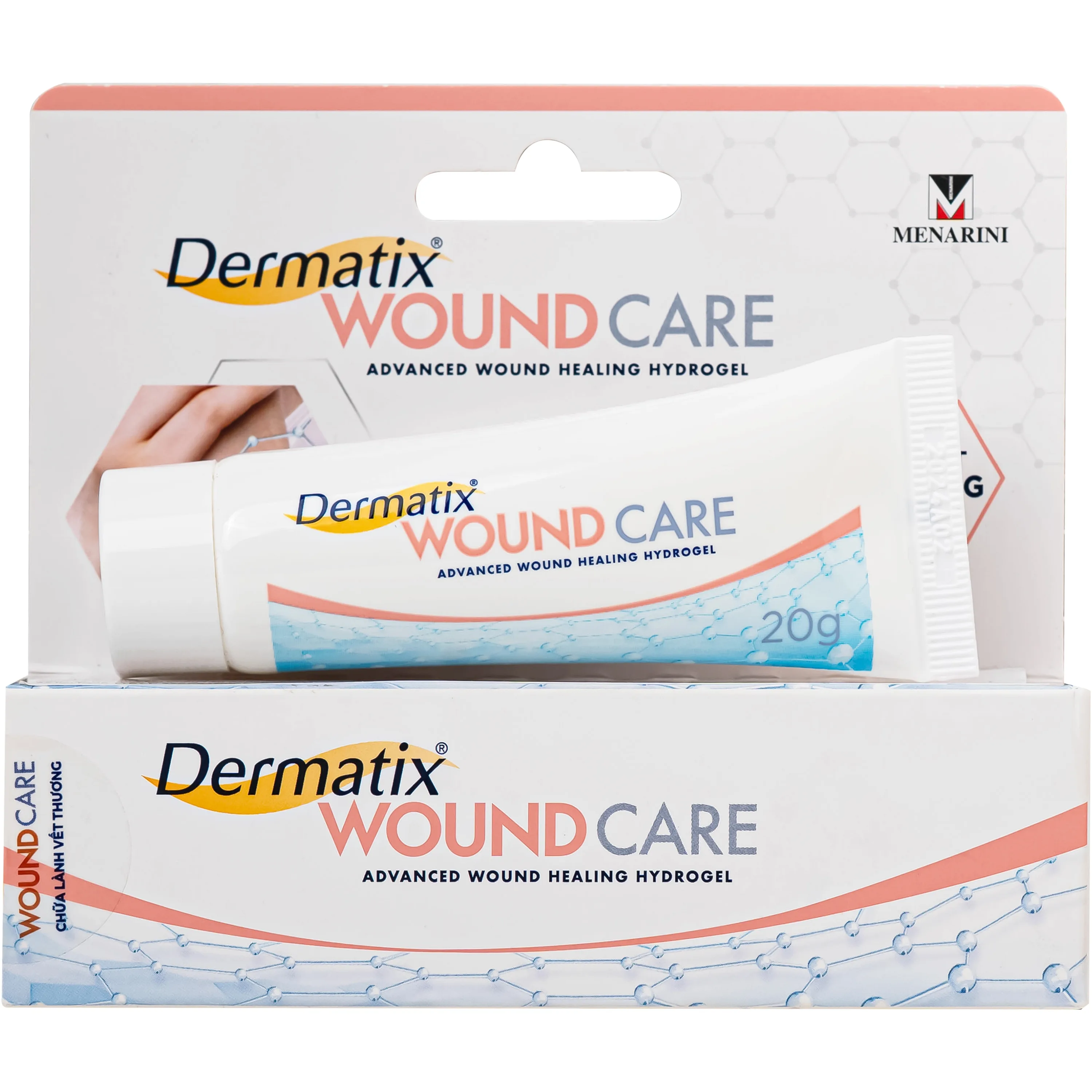 Hình ảnh Gel bôi vết thương hở Dermatix Wound Care Menarini giúp làm lành nhanh vết thương và bỏng (Hộp 20g)
