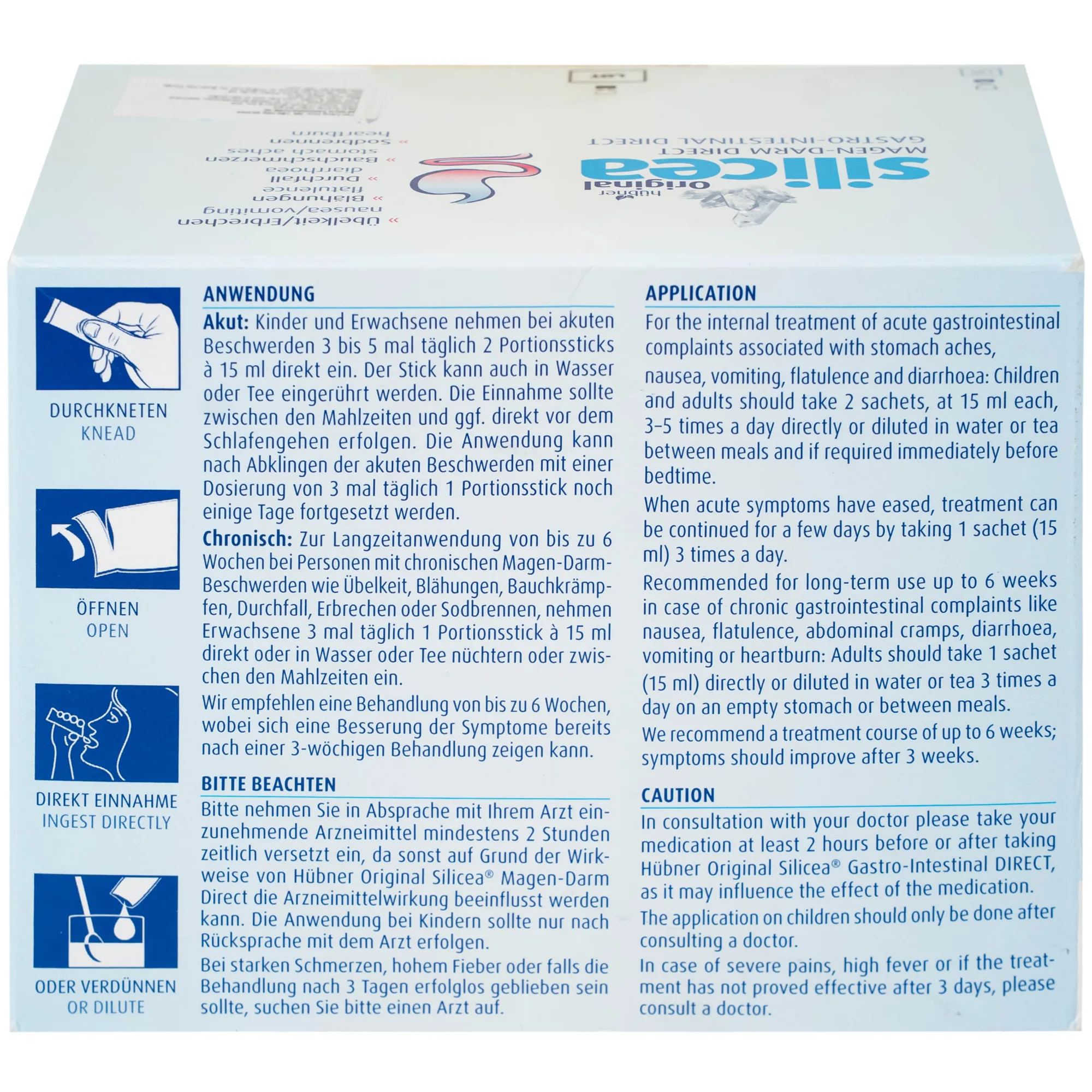 Hình ảnh Gel tiêu hoá Silicea (30 gói x 15ml) hỗ trợ điều trị các triệu chứng cấp hoặc mãn tính về đường tiêu hóa