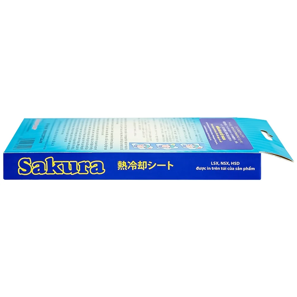 Hình ảnh Miếng dán hạ sốt Sakura Tanaphar hạ nhiệt, hạ sốt, giảm đau (3 gói)