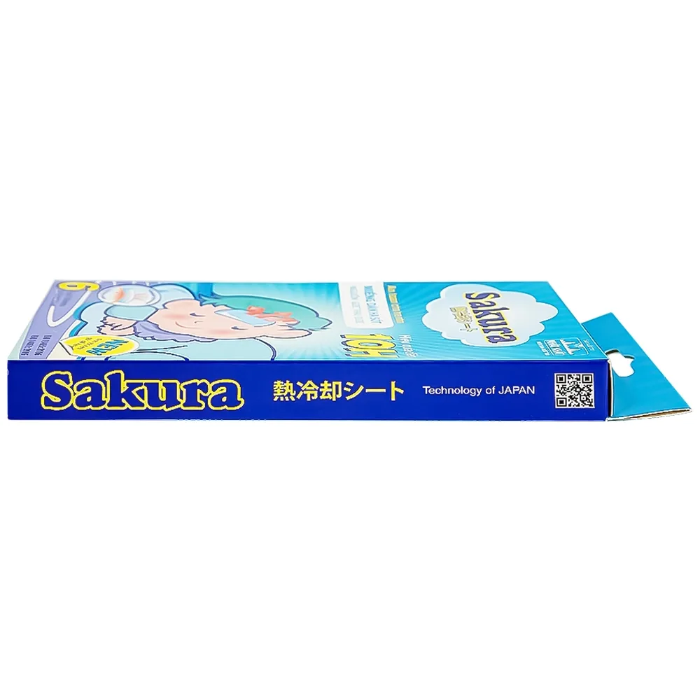 Hình ảnh Miếng dán hạ sốt Sakura Tanaphar hạ nhiệt, hạ sốt, giảm đau (3 gói)