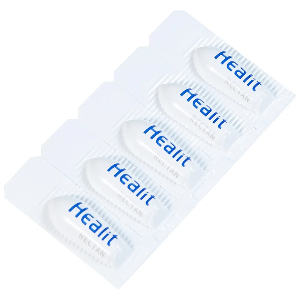 Hình ảnh Viên đạn đặt hậu môn, trực tràng Healit Rectan VHPharma thúc đẩy nhanh quá trình lành vết thương (10 viên)
