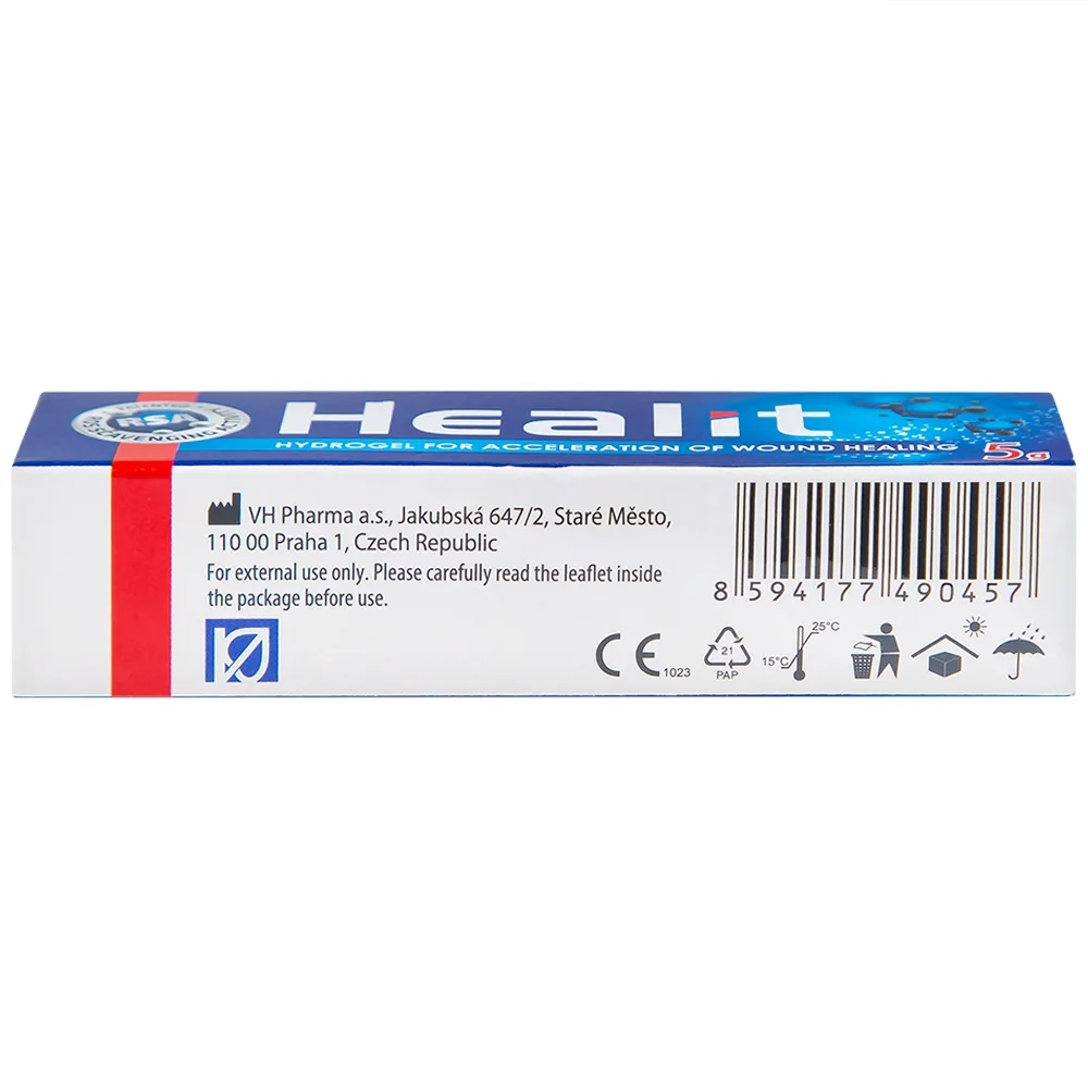 Hình ảnh Gel Healit VHPharma thúc đẩy nhanh quá trình lành vết thương hở (5g)
