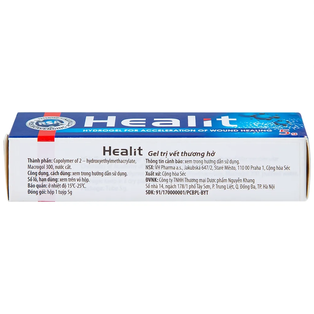 Hình ảnh Gel Healit VHPharma thúc đẩy nhanh quá trình lành vết thương hở (5g)