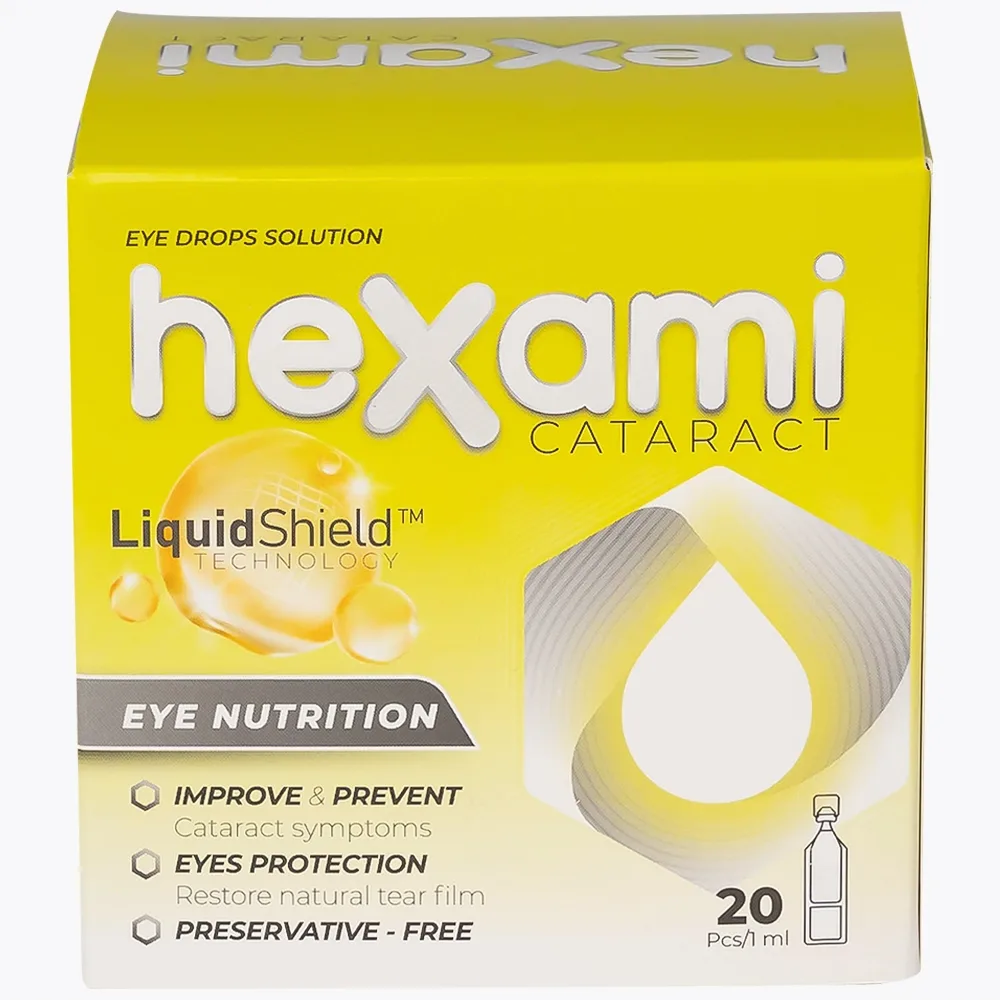 Hình ảnh Dung dịch nhỏ mắt Hexami Cataract CPC1HN cải thiện và dự phòng tình trạng đục thủy tinh thể (20 ống)