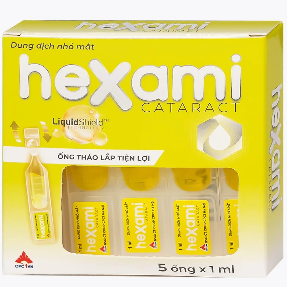 Hình ảnh Dung dịch nhỏ mắt Hexami Cataract CPC1HN cải thiện và dự phòng tình trạng đục thủy tinh thể (20 ống)