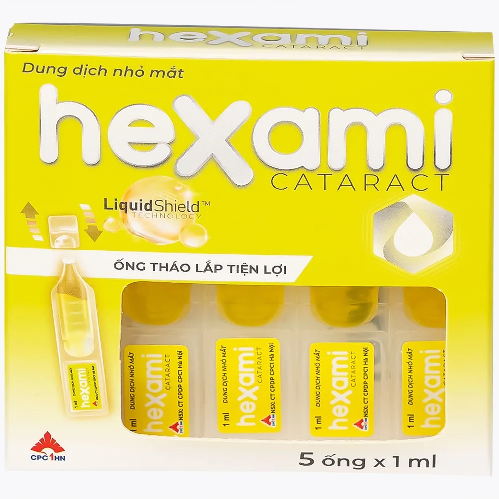 Hình ảnh Dung dịch nhỏ mắt Hexami Cataract CPC1HN cải thiện và dự phòng tình trạng đục thủy tinh thể (20 ống)