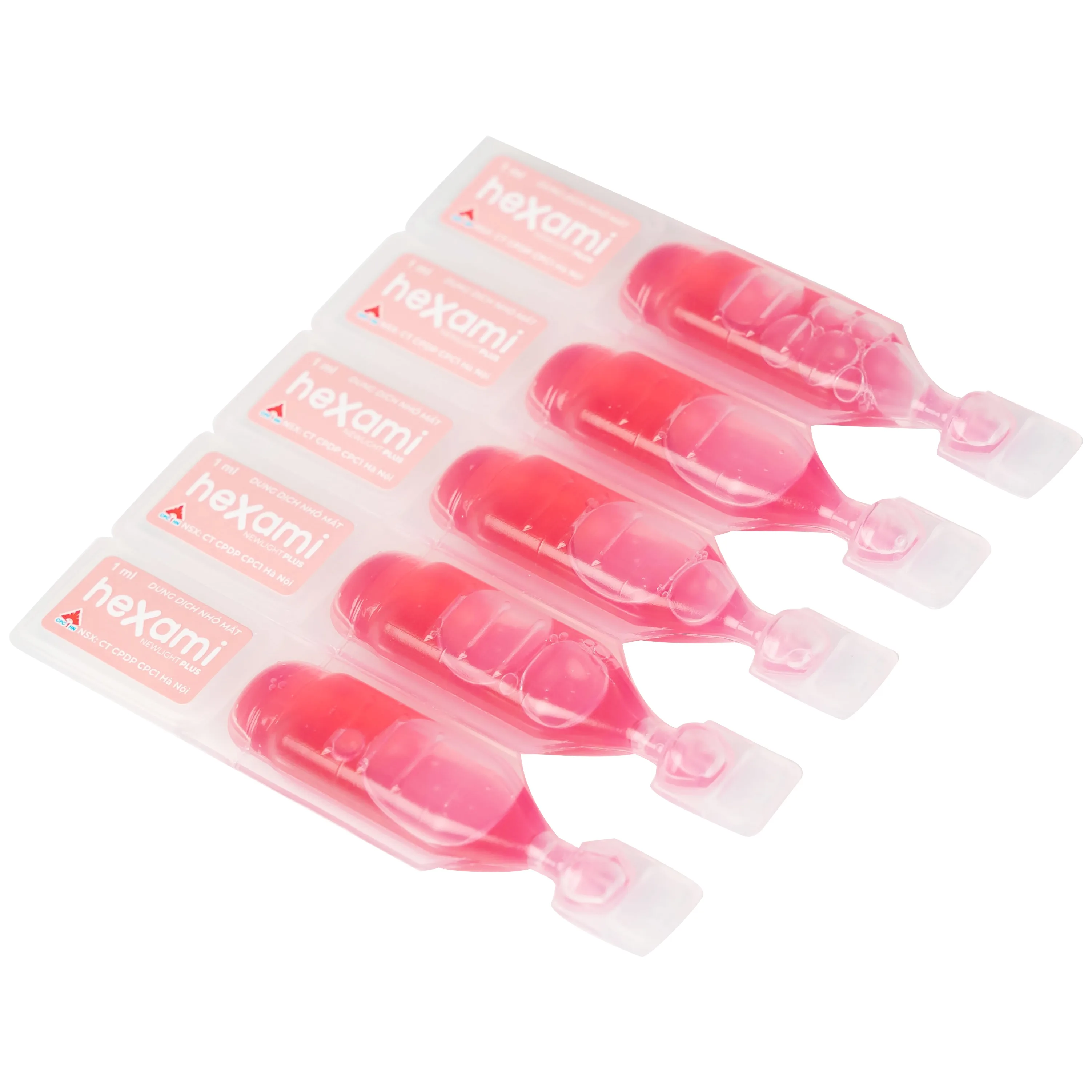 Hình ảnh Dung dịch nhỏ mắt Hexami Newlight Plus CPC1HN giảm mỏi mắt, mờ mắt, ngứa mắt, mắt đỏ (4 vỉ x 5 ống)