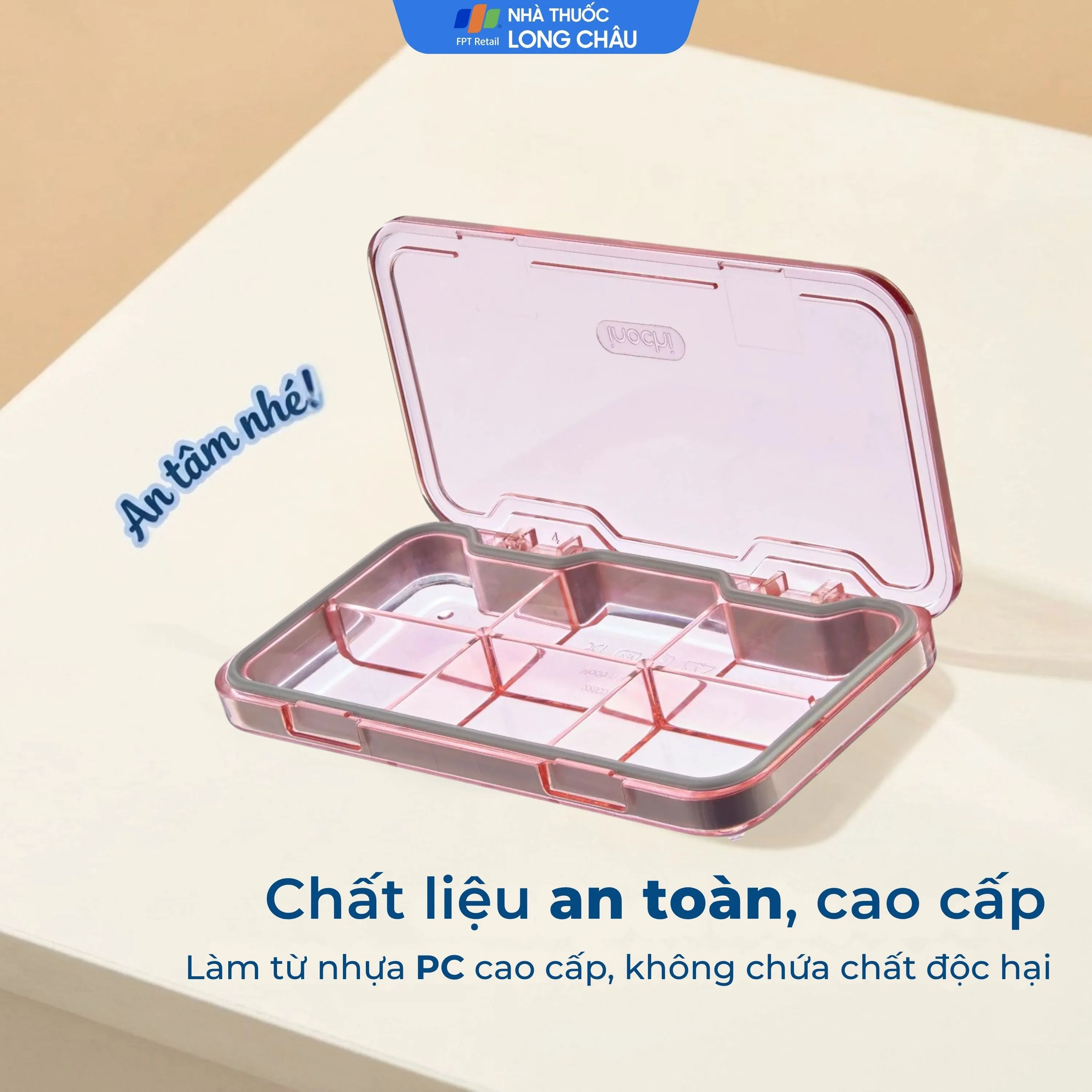 Hình ảnh Hộp phân liều thuốc 6 Ngăn Inochi Okina