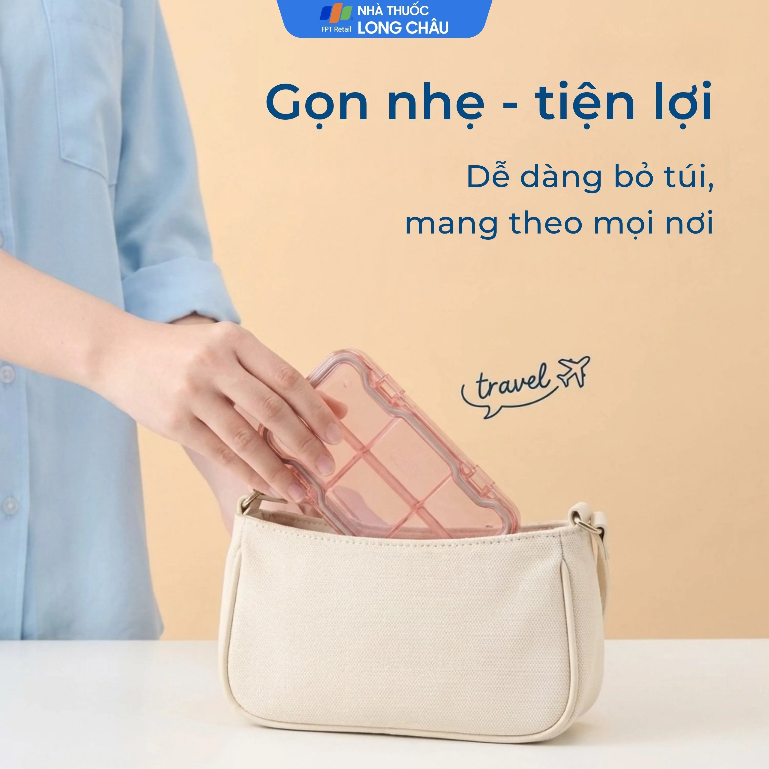 Hình ảnh Hộp phân liều thuốc 6 Ngăn Inochi Okina