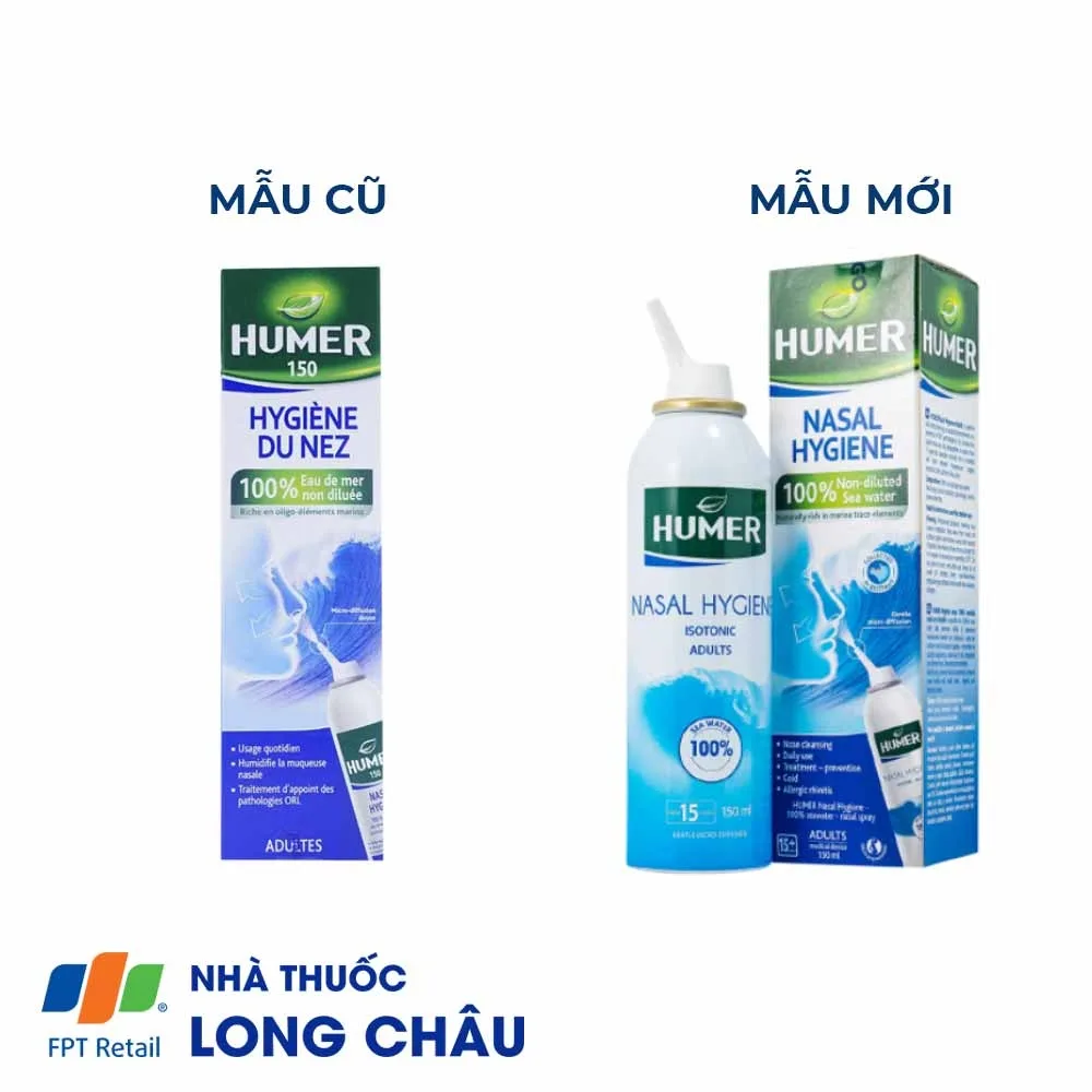 Hình ảnh Dung dịch xịt mũi Humer 150 Nose Hygiene Urgo dùng để vệ sinh khoang mũi