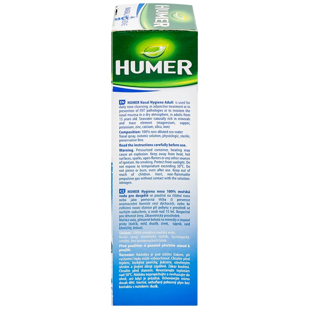 Hình ảnh Dung dịch xịt mũi Humer 150 Nose Hygiene Urgo dùng để vệ sinh khoang mũi