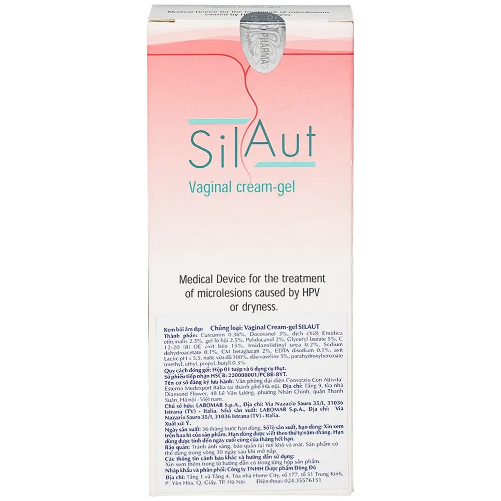 Hình ảnh Kem bôi âm đạo Vaginal Cream-gel Silaut 30ml Labomar