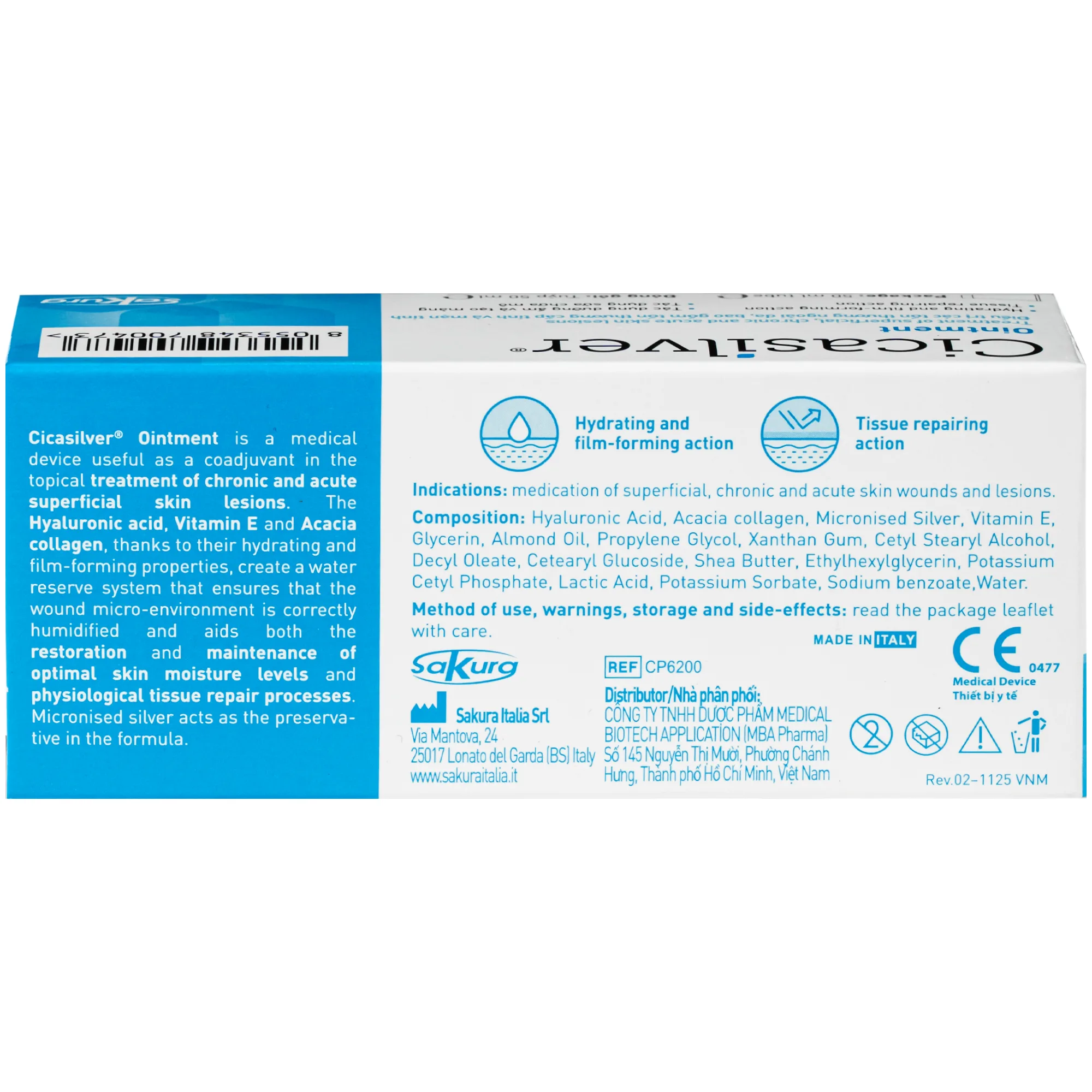 Hình ảnh Kem bôi vết thương Cicasilver Ointment 50ml hỗ trợ điều trị các vết thương hở cấp và mãn tính