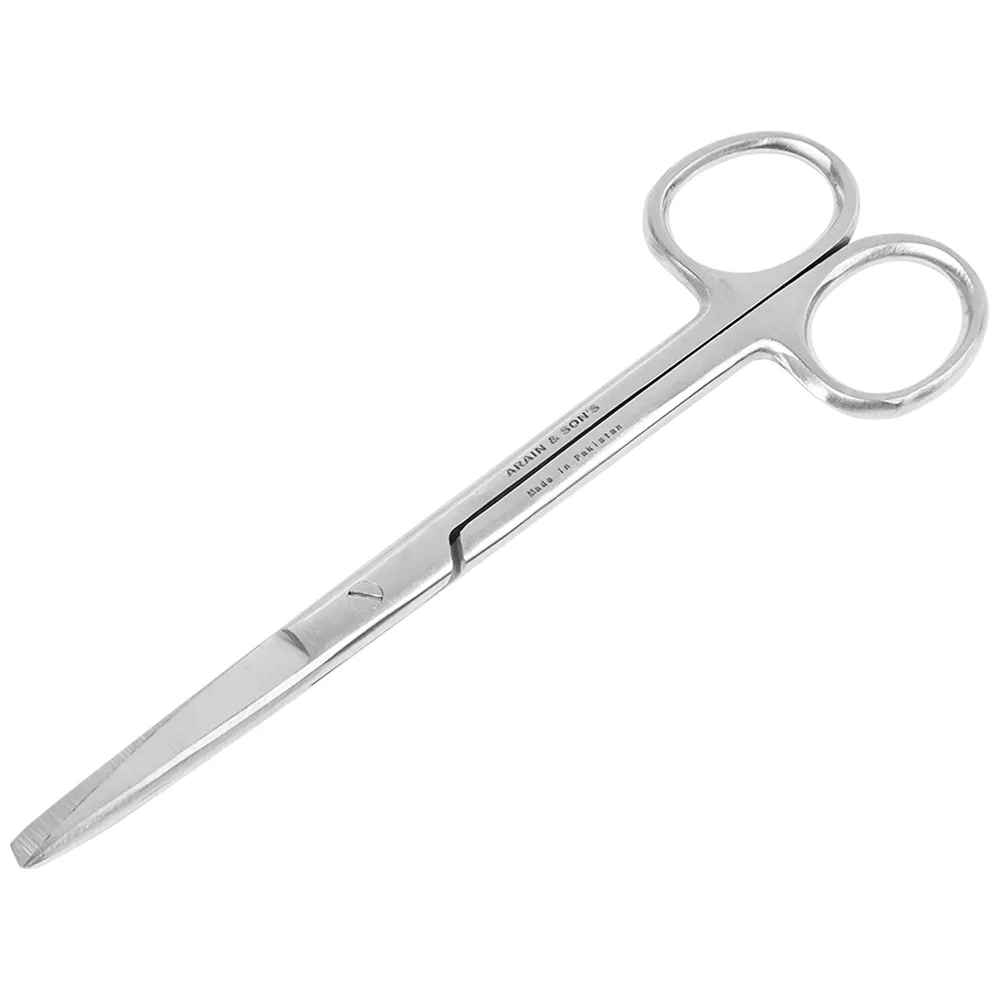 Hình ảnh Kéo thẳng 1 tù 1 nhọn Electro Bismed dùng để thay băng cho bệnh nhân, cắt gòn (16cm)
