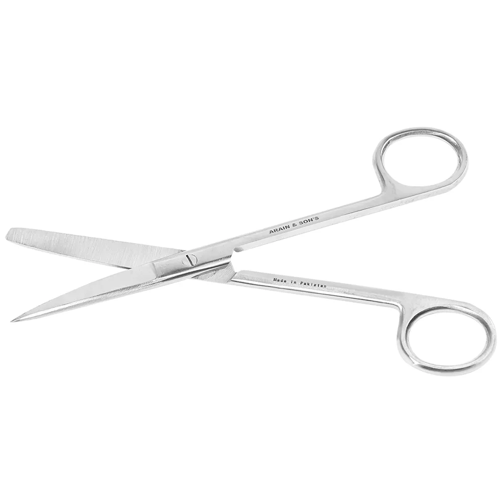 Hình ảnh Kéo thẳng 1 tù 1 nhọn Electro Bismed dùng để thay băng cho bệnh nhân, cắt gòn (16cm)