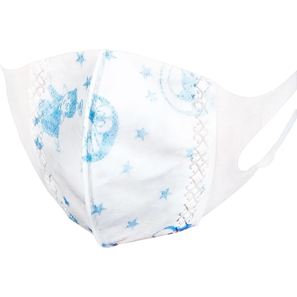 Hình ảnh Khẩu trang 3D trẻ em quai vải Swan Mask ngăn giọt bắn, vi khuẩn, khói bụi (10 cái)
