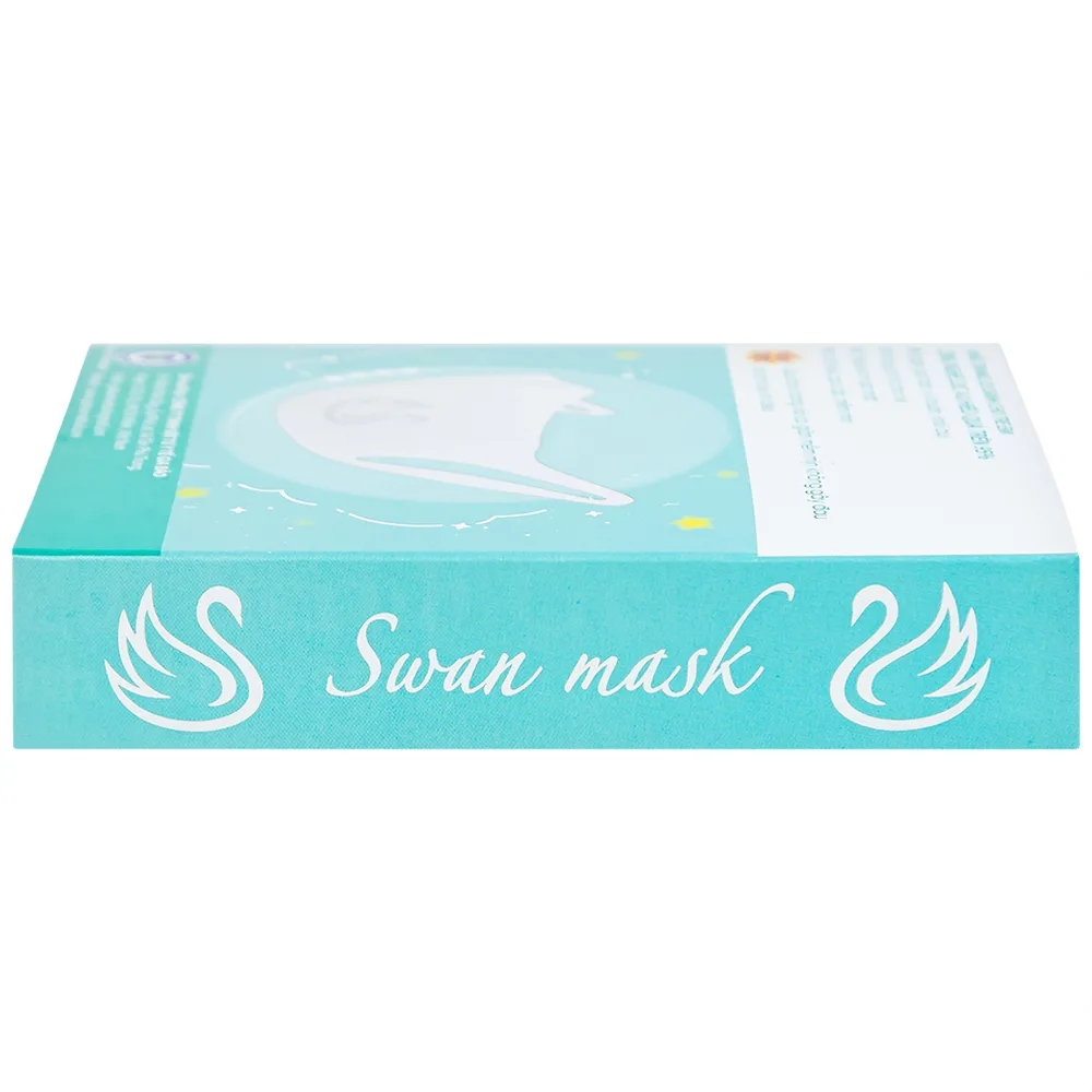 Hình ảnh Khẩu trang 3D trẻ em quai vải Swan Mask ngăn giọt bắn, vi khuẩn, khói bụi (10 cái)