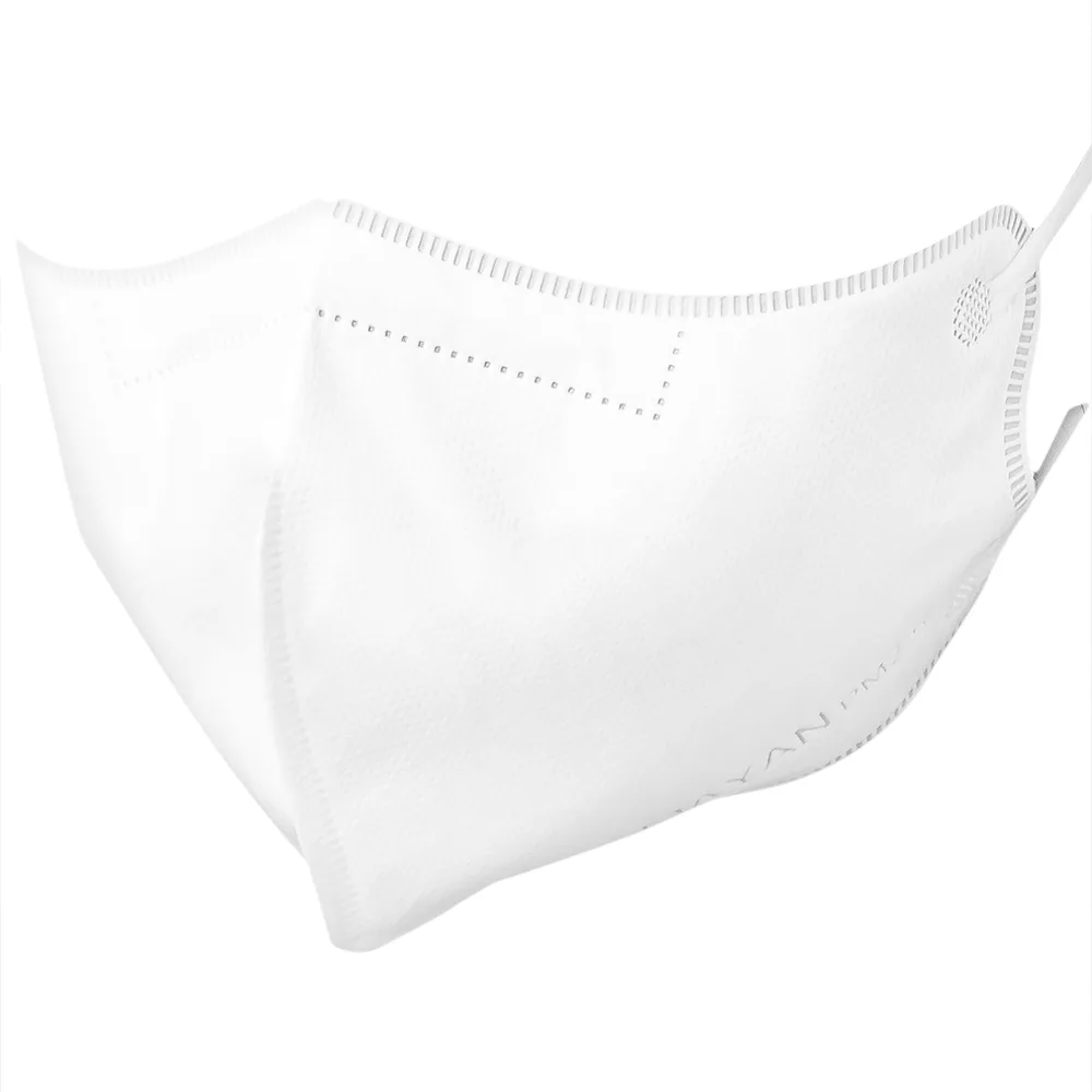 Hình ảnh Khẩu trang Mayan 3D Mask Màu Trắng lọc không khí ô nhiễm, ngăn 99% vi khuẩn (5 cái)