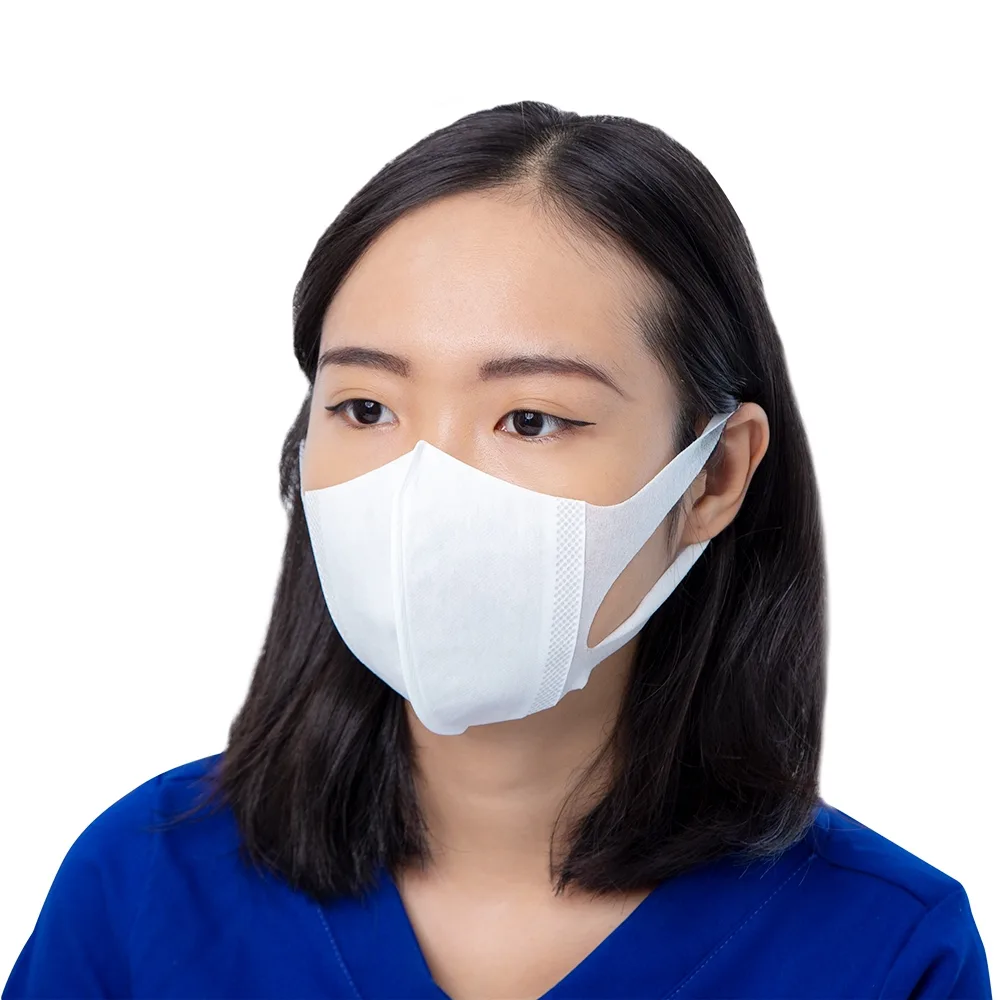 Hình ảnh Khẩu trang Unicharm 3D Mask Superfit size M hỗ trợ ngăn khói, bụi, kháng khuẩn (100 cái)