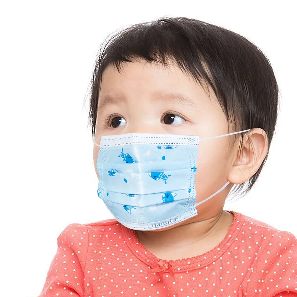 Hình ảnh Khẩu trang y tế trẻ em Hamita ngăn bụi, kháng khuẩn (50 cái)