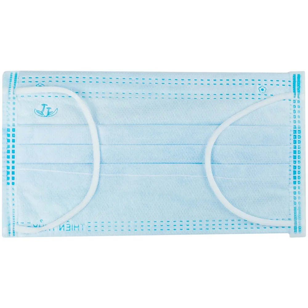 Hình ảnh Khẩu trang y tế Thiên Thủy 4 lớp hỗ trợ ngăn khói, bụi, kháng khuẩn (50 cái)