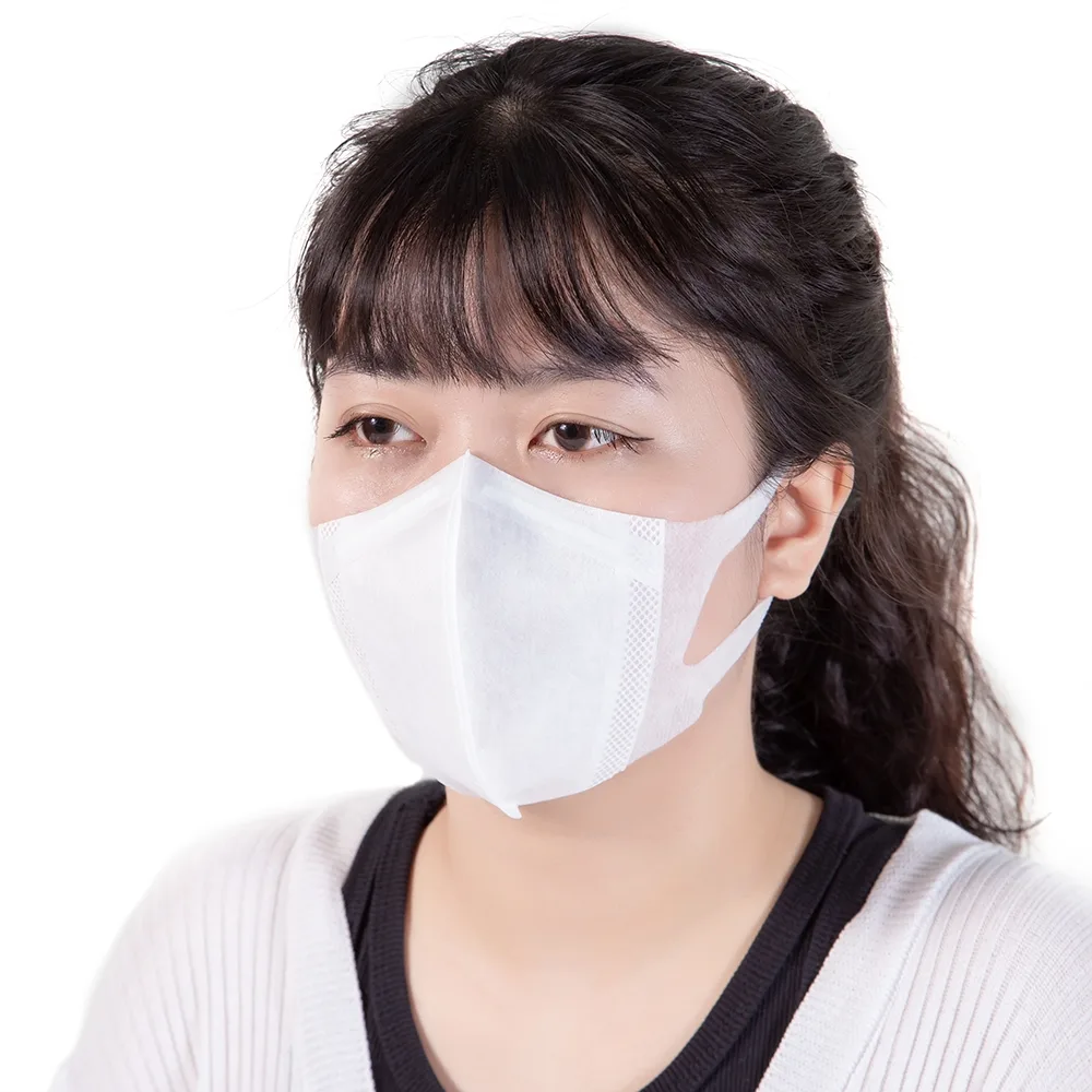 Hình ảnh Khẩu trang y tế 3D Mask Max Block Unicharm size M hỗ trợ ngăn khói, bụi, kháng khuẩn (5 cái)