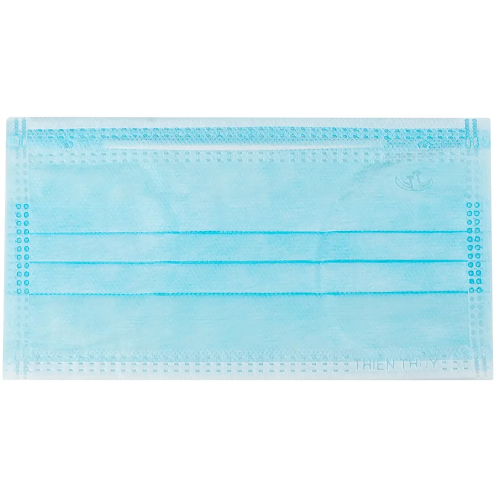 Hình ảnh Khẩu trang y tế Thiên Thủy 3 lớp hỗ trợ ngăn khói, bụi, kháng khuẩn (50 cái)