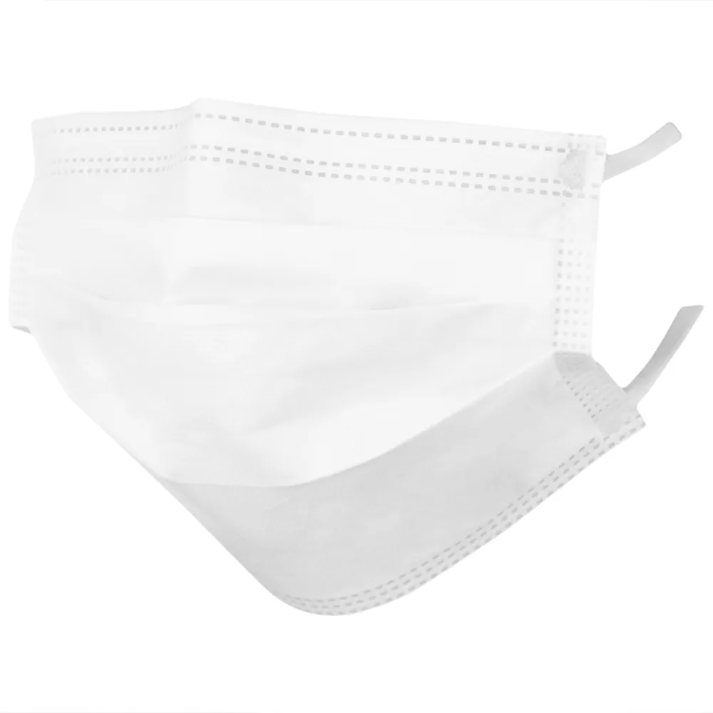Hình ảnh Khẩu trang y tế TLR màu trắng 3 lớp hỗ trợ ngăn khói, bụi, kháng khuẩn (50 cái)