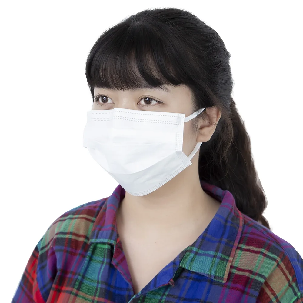 Hình ảnh Khẩu trang y tế TLR màu trắng 3 lớp hỗ trợ ngăn khói, bụi, kháng khuẩn (50 cái)
