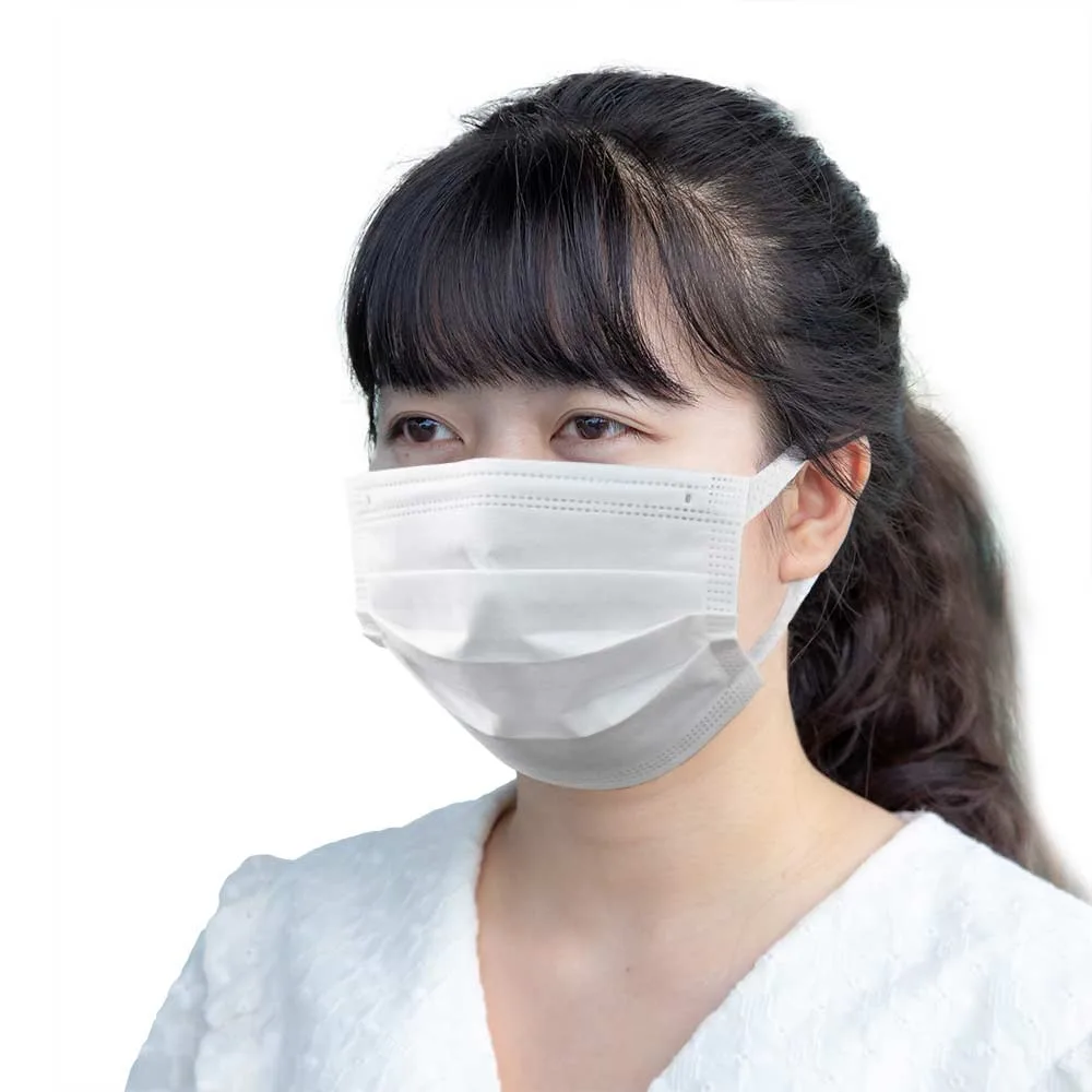 Hình ảnh Khẩu trang y tế VTB màu trắng 3 lớp hỗ trợ ngăn khói, bụi, kháng khuẩn (50 cái)