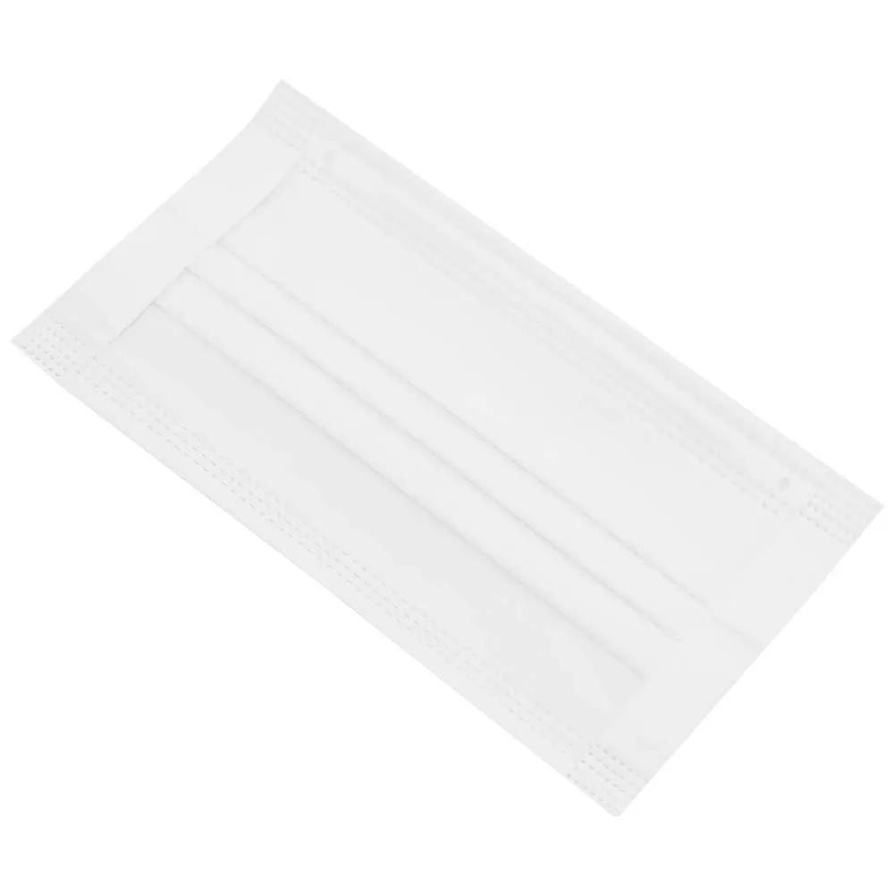 Hình ảnh Khẩu trang y tế VTB màu trắng 3 lớp hỗ trợ ngăn khói, bụi, kháng khuẩn (50 cái)