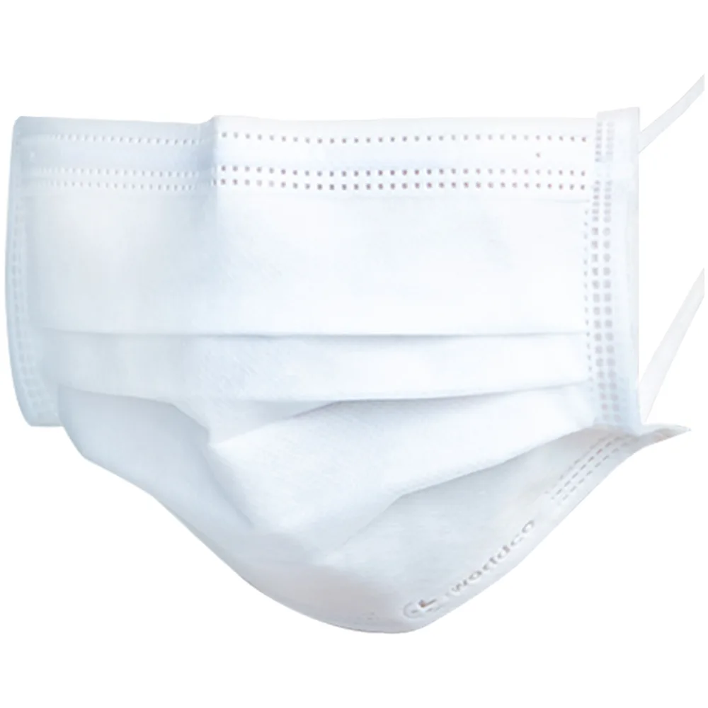 Hình ảnh Khẩu trang y tế Liworldco màu trắng 4 lớp hỗ trợ ngăn khói, bụi, kháng khuẩn (5 gói x 10 cái)
