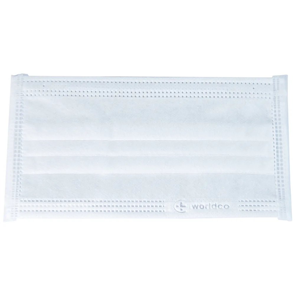 Hình ảnh Khẩu trang y tế Liworldco màu trắng 4 lớp hỗ trợ ngăn khói, bụi, kháng khuẩn (5 gói x 10 cái)