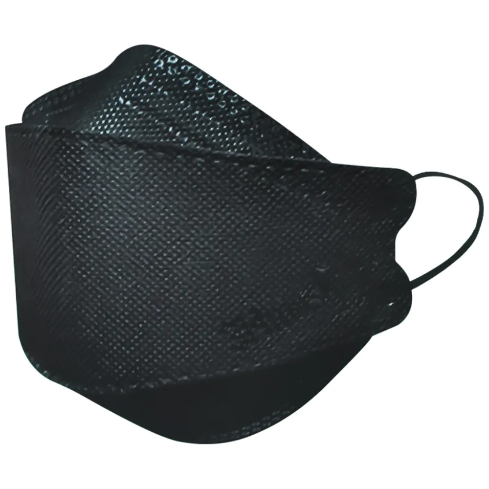 Hình ảnh Khẩu trang y tế cao cấp 3Hmask Vĩnh Tiến 4D màu đen hỗ trợ ngăn khói, bụi, kháng khuẩn (20 cái)