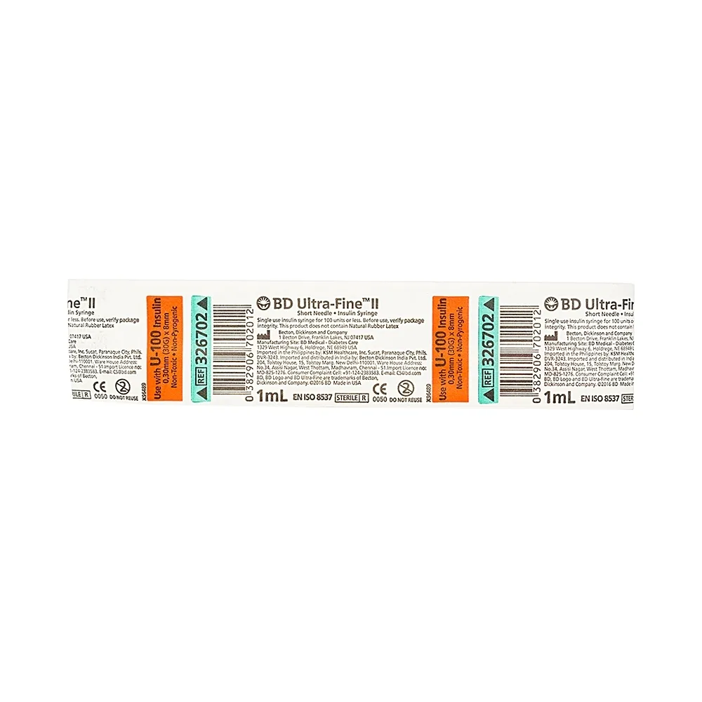 Hình ảnh Kim BD Ultra-Fine II 1ml Becton tiêm Insulin cho người bệnh tiểu đường (100 cây)